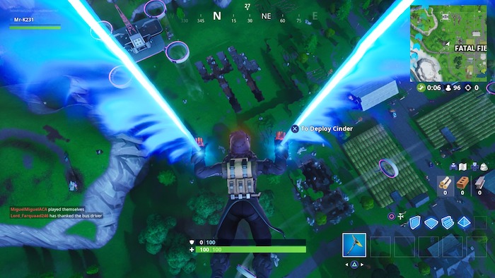 fortnite season 9 week 10 fork knife
