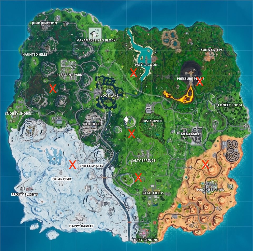 fortnite season 9 week 5 sky platforms map