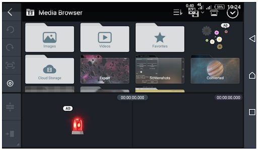 How to Get Videos from Cellphone Files on Kinemaster Pro Android App