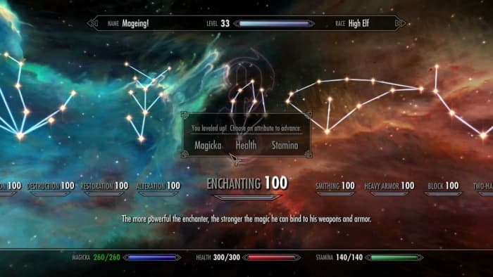 Skyrim max enchanting