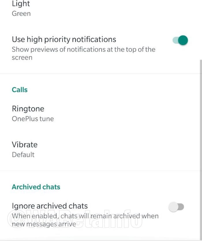 New ignore archived chats feature for WhatsApp
