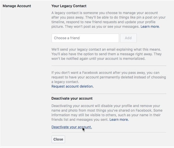 How to Delete Facebook Account