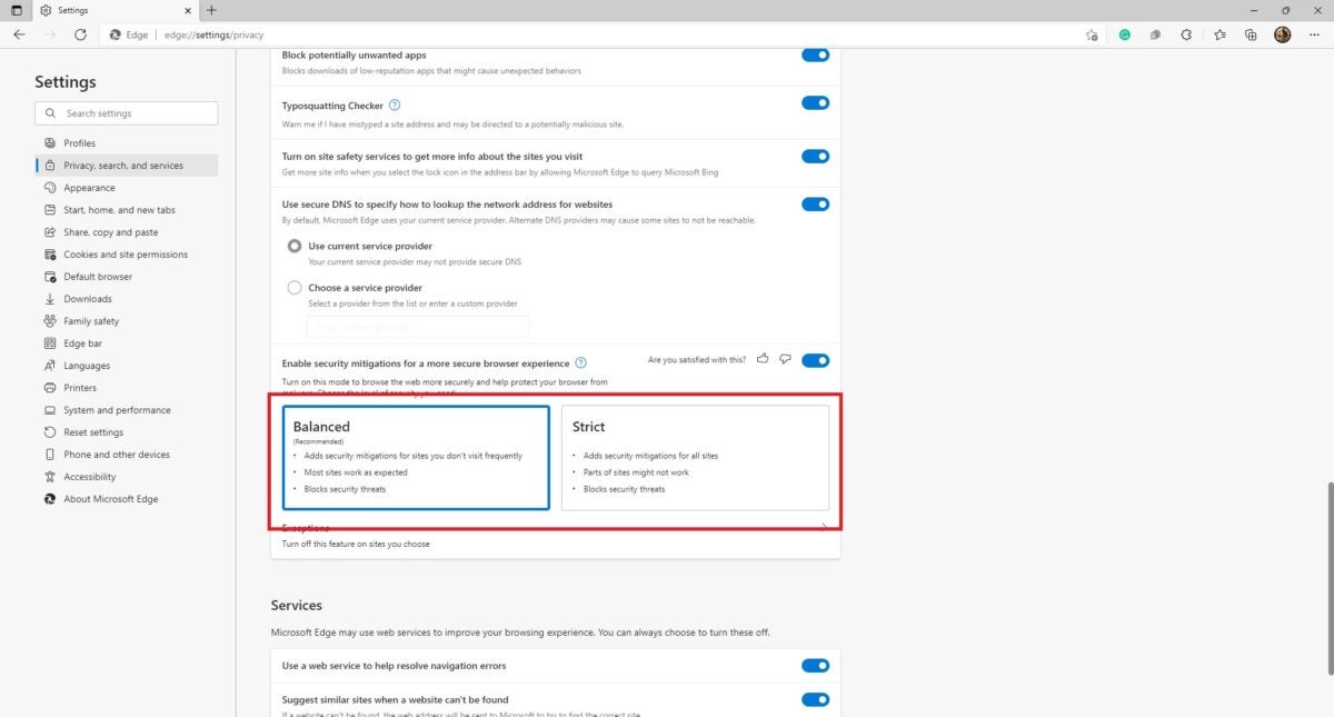 How to enable Microsoft Edge's Super Duper Secure Mode