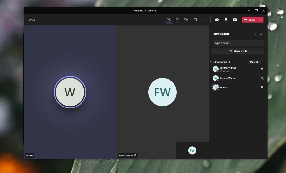 How do I find out who is sharing their screen on Microsoft Teams