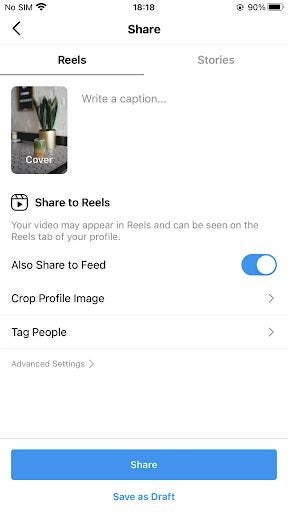 How to make an Instagram reel