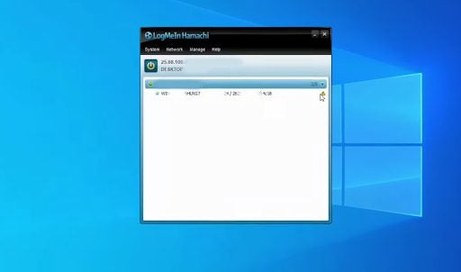 How to restart LogMeIn Hamachi on a remote machine