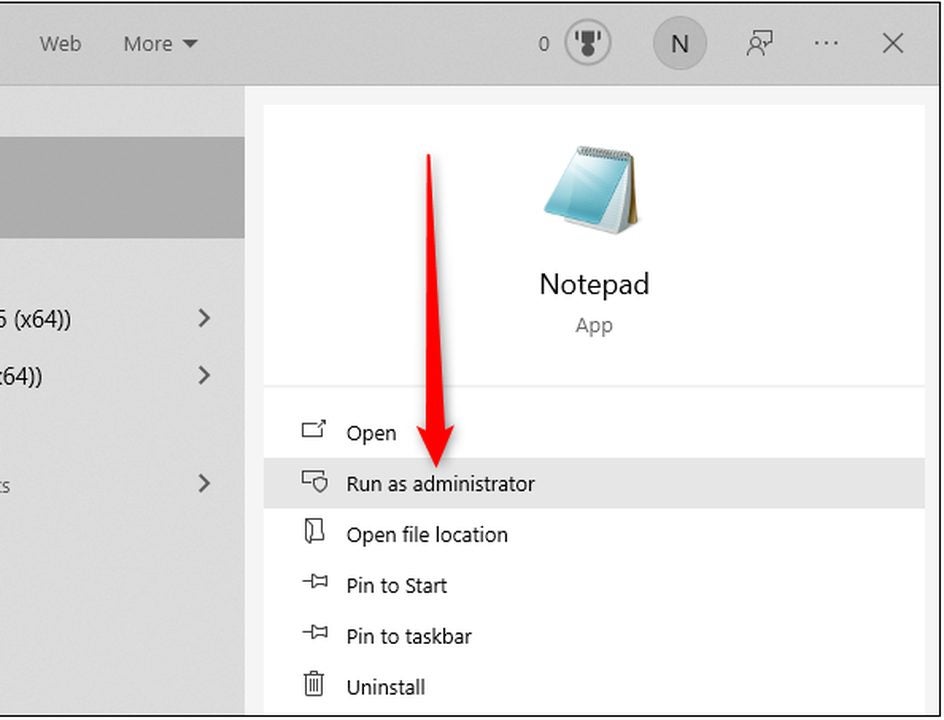 Click run as administrator in Windows 11.