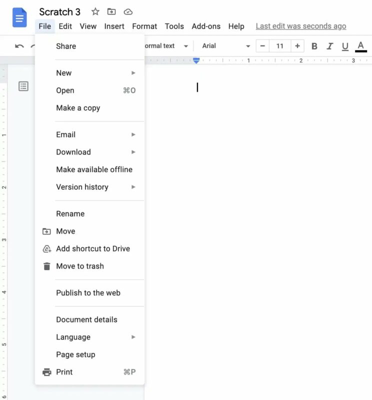 Google Docs updates toolbar menu with top features