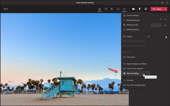 How to record a Microsoft Teams call or meeting