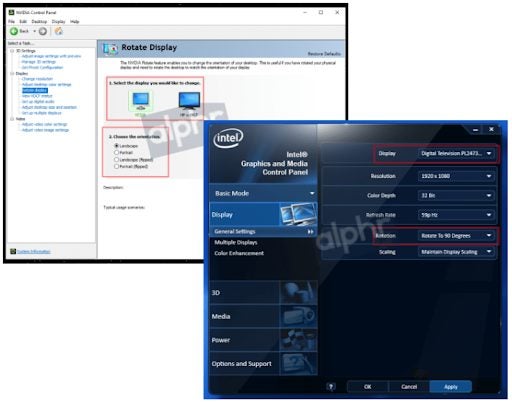 How to rotate the screen on Windows 10