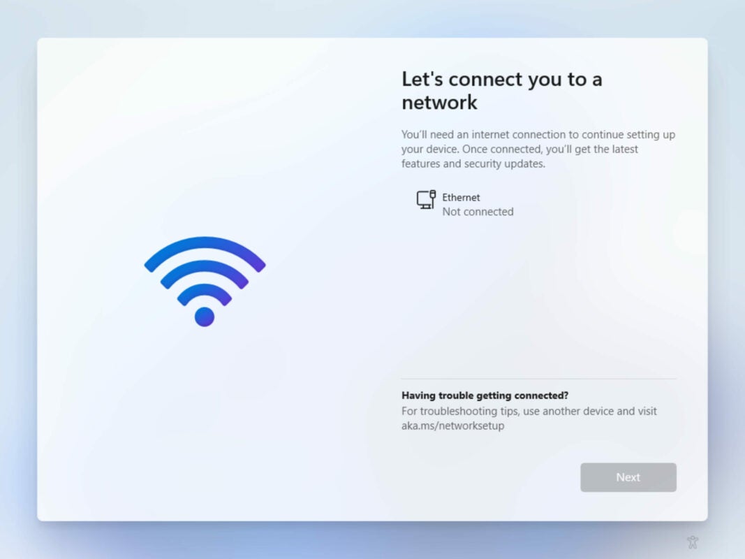 Disconnect from your network's internet connection