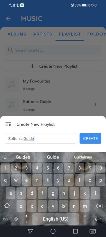 How to create lists on MX Player