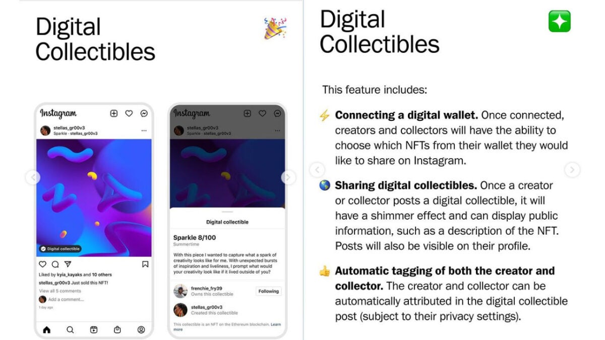 Instagram NFT screenshot