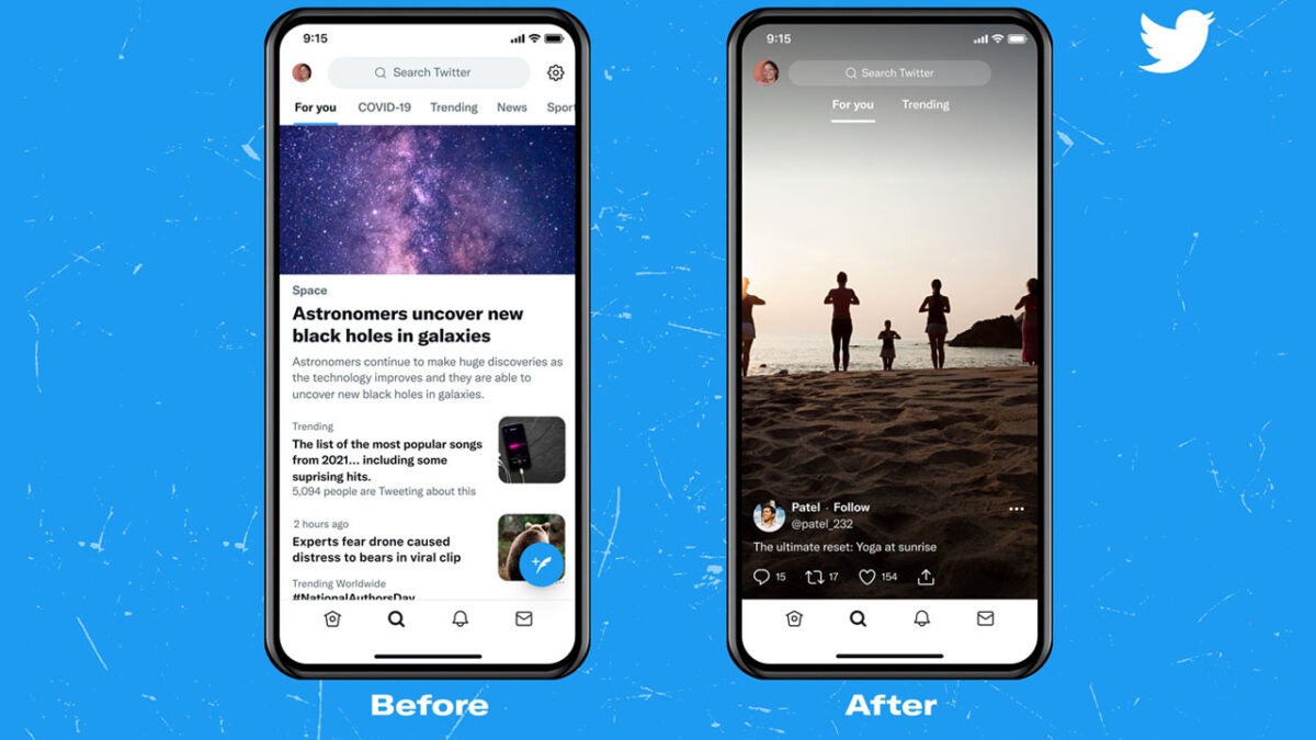 Twitter Explore Test tab