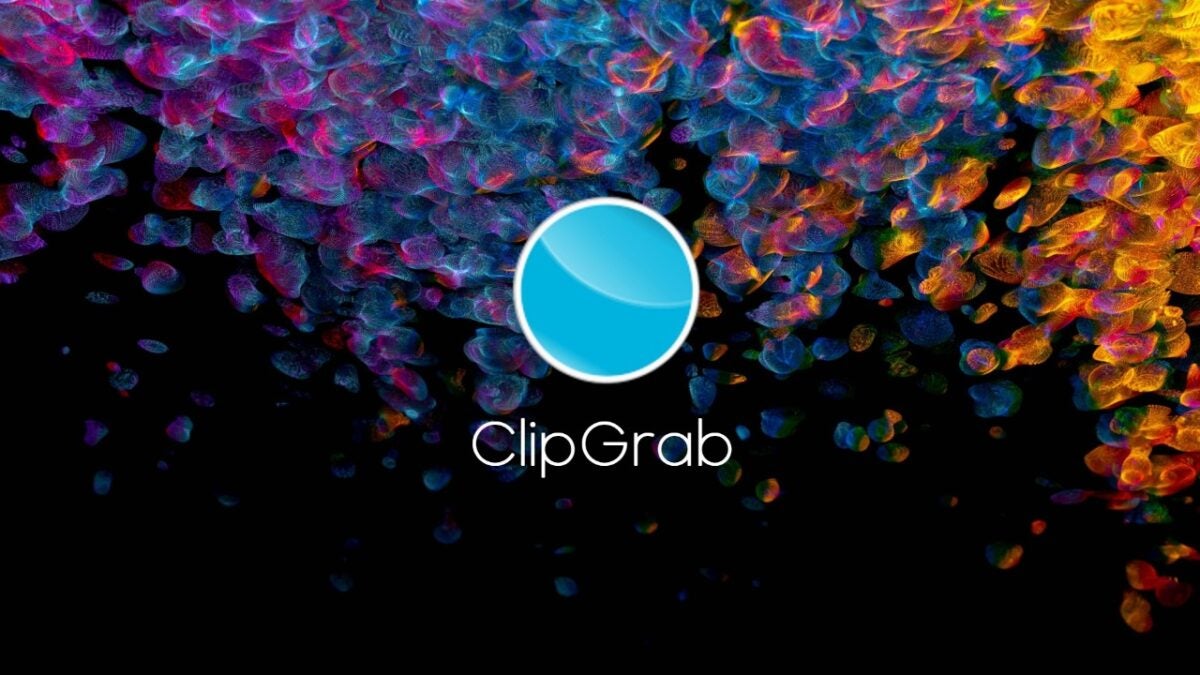 image of ClipGrab logo on digital background
