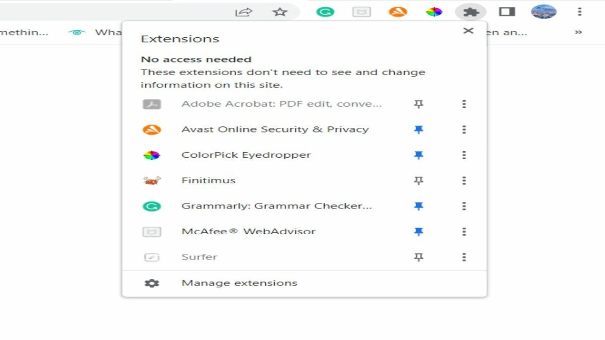 Pin the extension for quick use