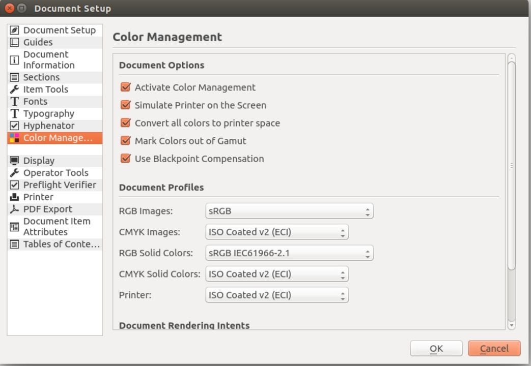Set up documents in Inkscape
