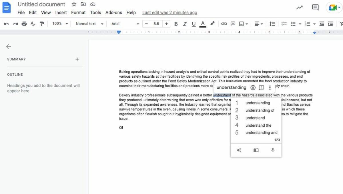 Test CoWriter extension and adjust the settings as desired