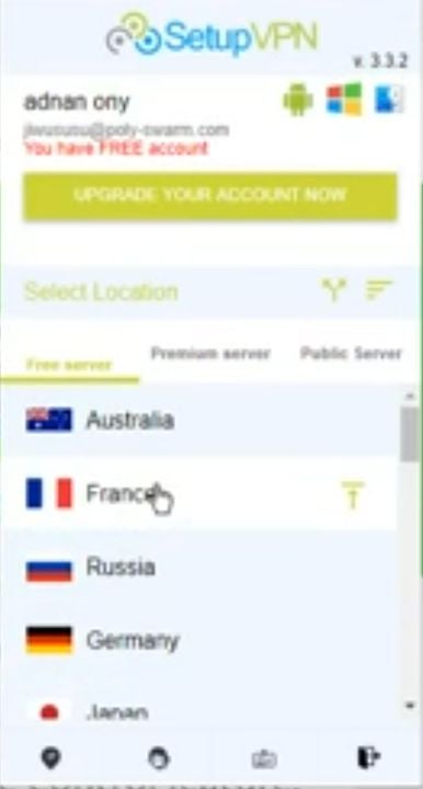 Select another country from this list