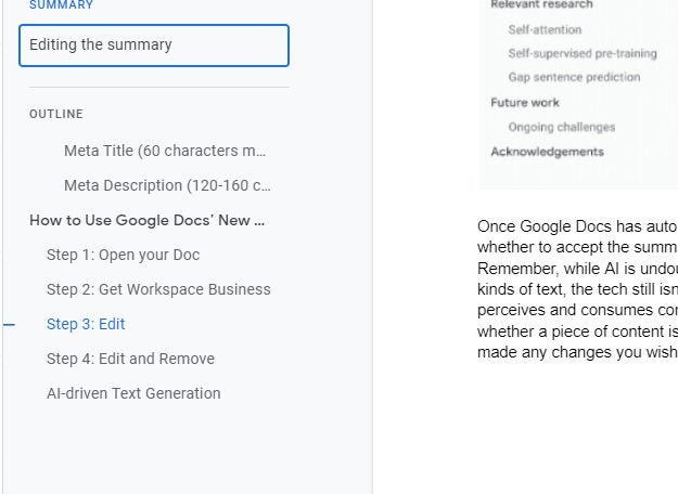 How to Use Google Docs’ New Automated Summary Feature 1