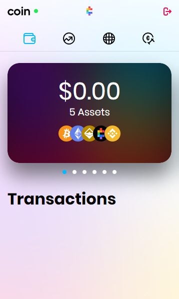 How to use the Coin Wallet Google Chrome extension