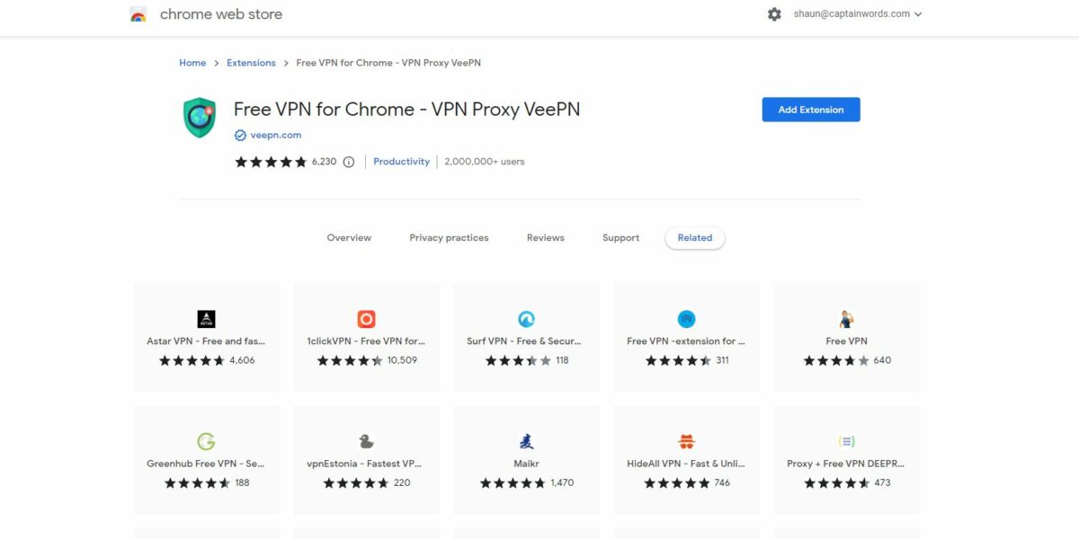 How to use the Free VPN for Chrome extension in 3 steps