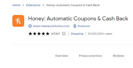 How to use the Honey extension for Chrome