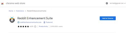 How to use the Reddit Enhancement Suite Chrome extension