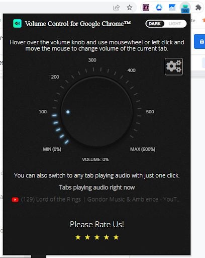 How to use the Volume Control for Google Chrome