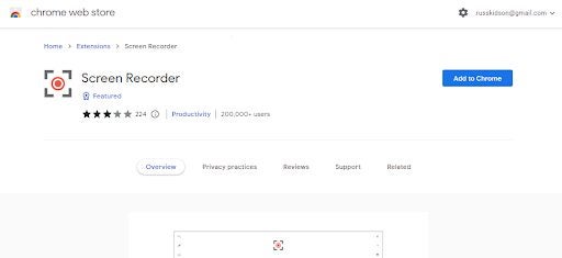 Screen Recorder for Chrome