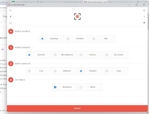Screen Recorder for Chrome