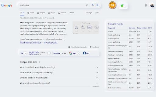 SeoView for Chrome