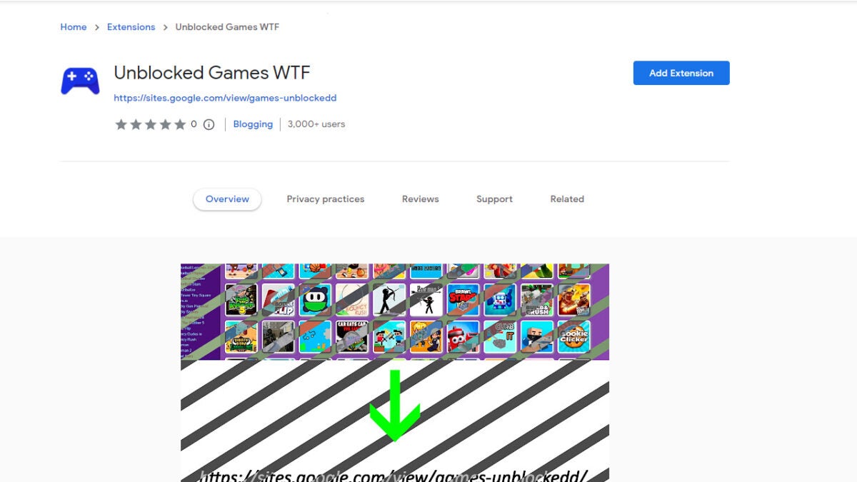Enjoy free games from Unblocked Games WTF for Chrome in 5 steps