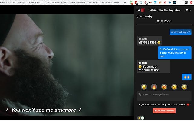 Watch Netflix Together Chrome extension