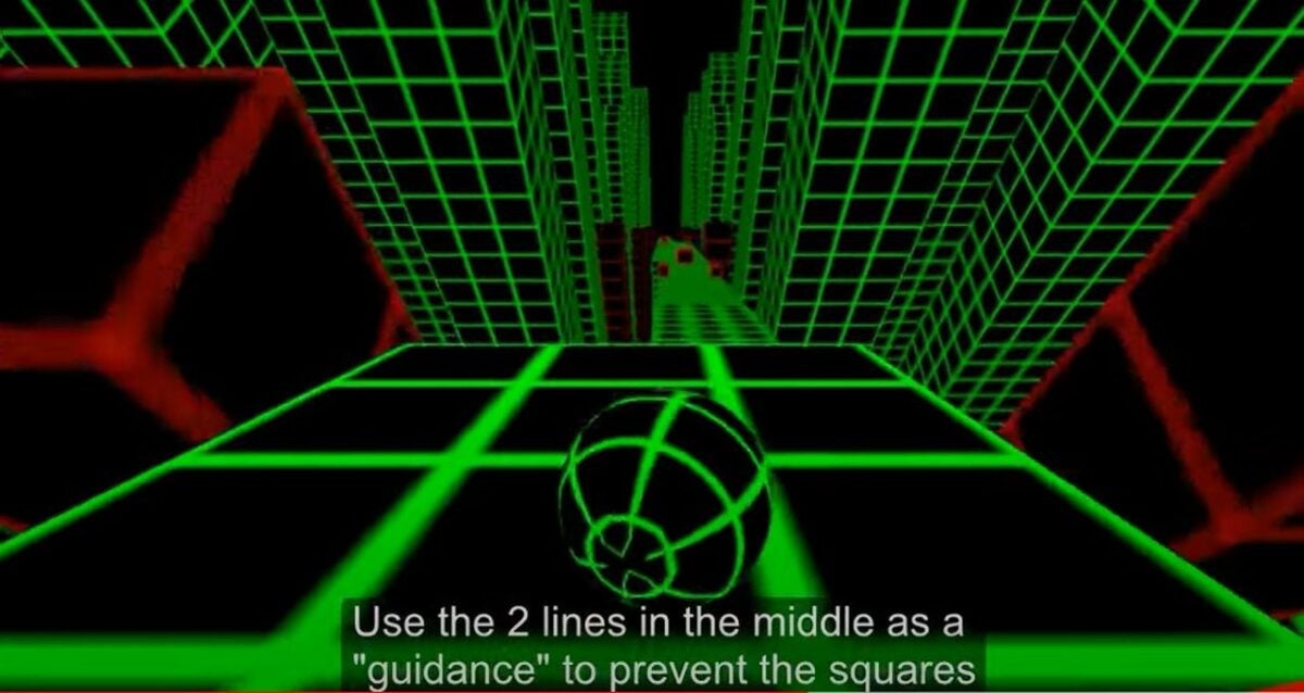 Aim for the middle lines