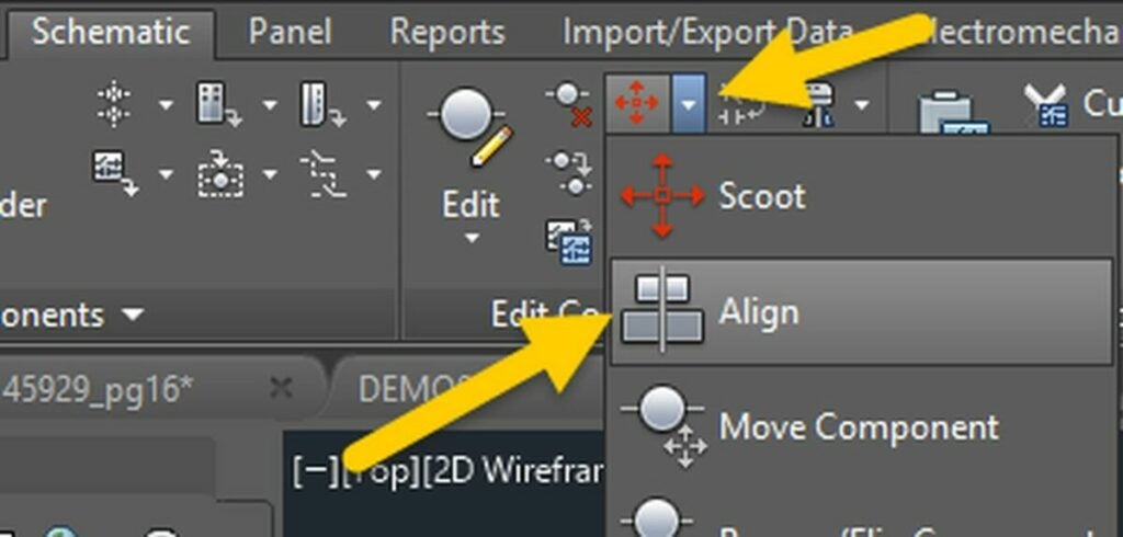 The Align tool lets you align your drawing automatically after making various adjustments to your 2 and 3D models