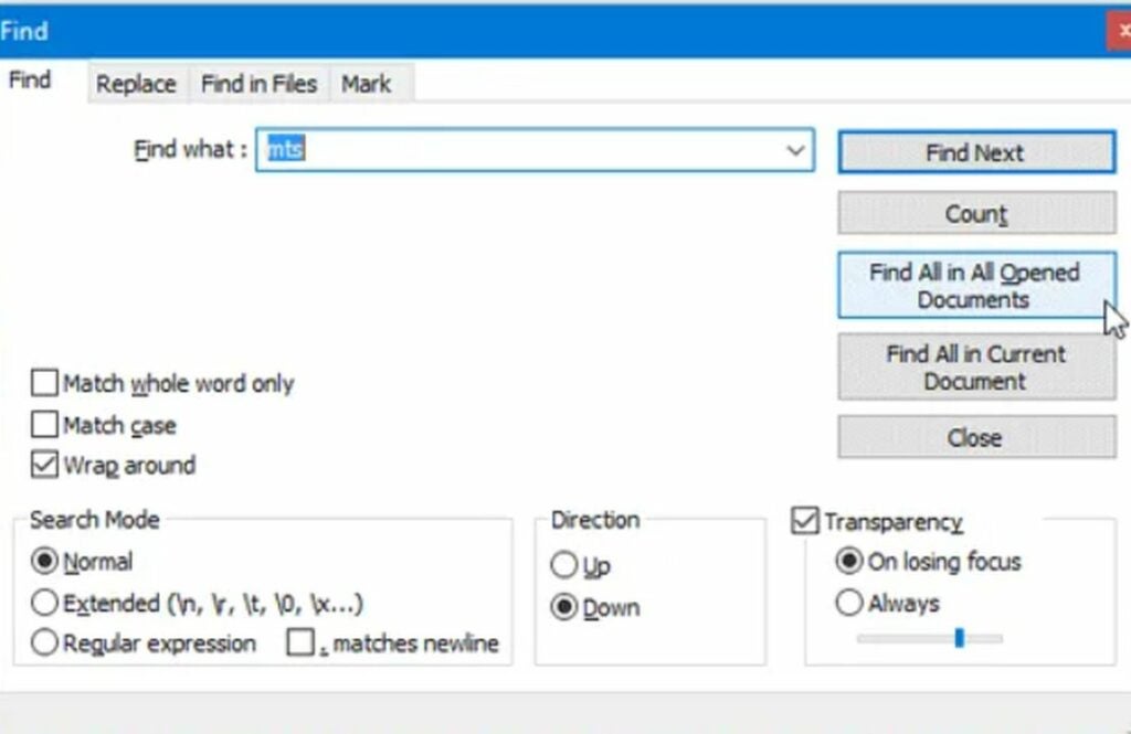 Find unique character strings across all of your files