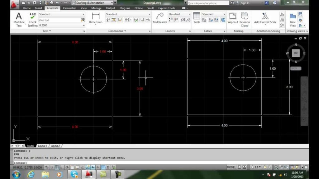 Use the MATCHPROP tool to match selected objects to other objects in AutoCAD