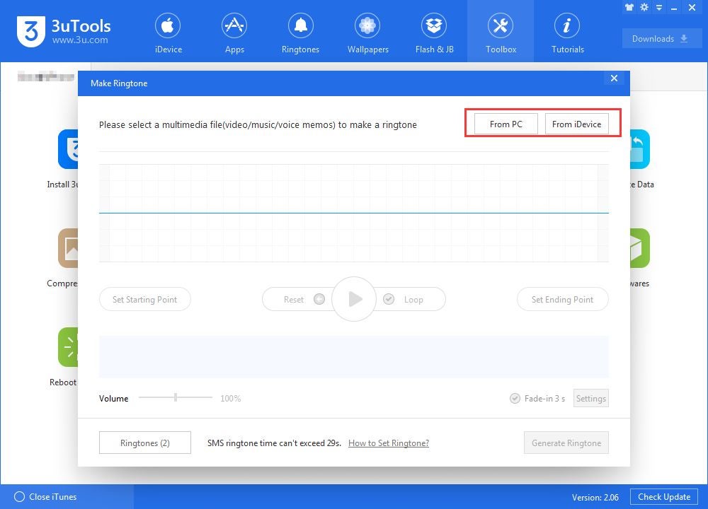 Choose which media file you want to export