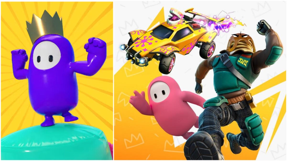 Fall Guys Crown Clash Challenges: How To Unlock Free Fall Guys, Fortnite, And Rocket League Rewards