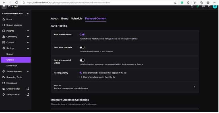 How to host streams on Twitch