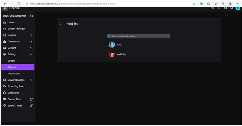 How to host streams on Twitch
