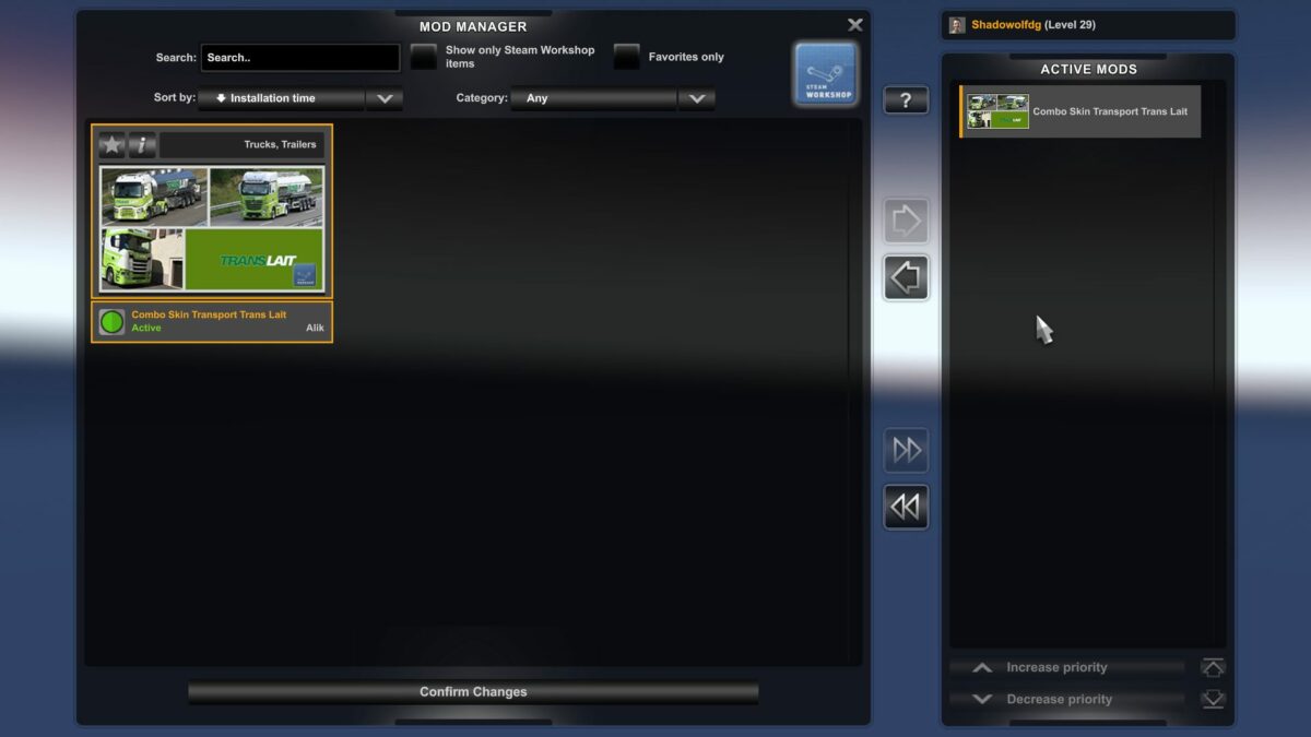 How to install mods on Euro Truck Simulator 2