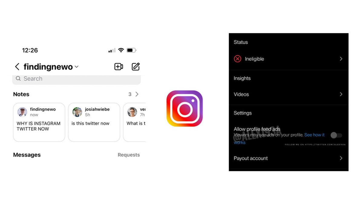 Instagram testing new features