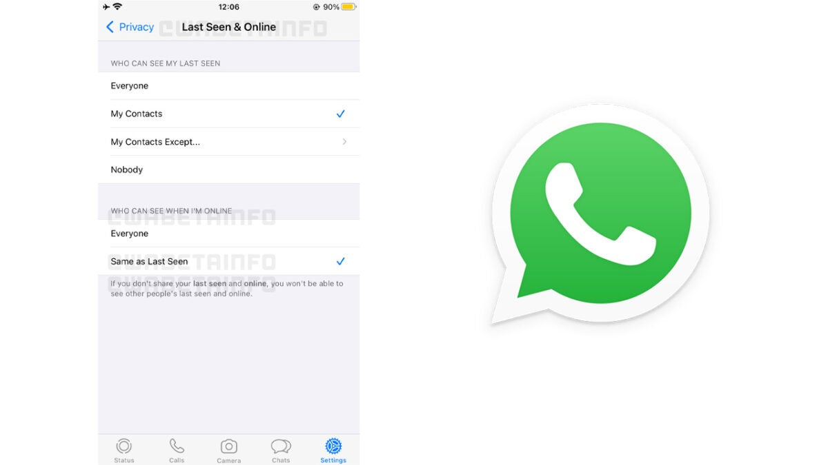 WhatsApp hide online status