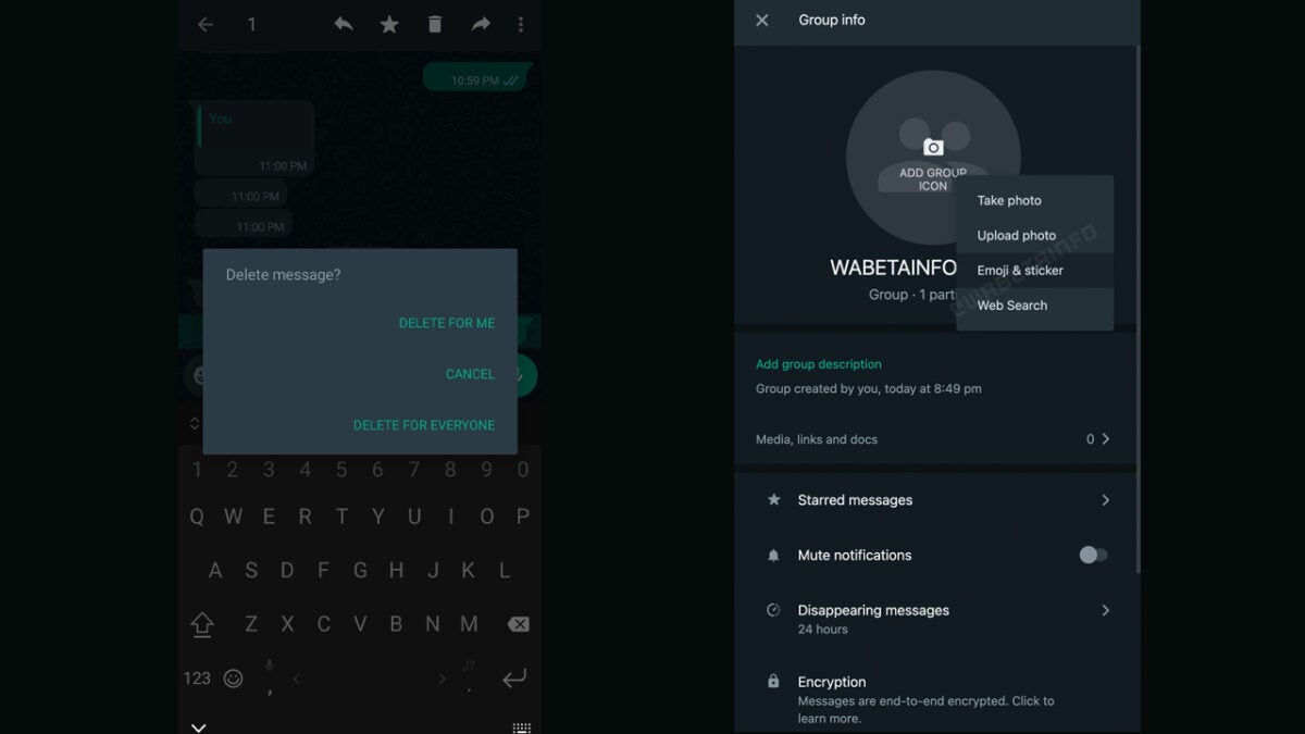 WhatsApp group icon editor