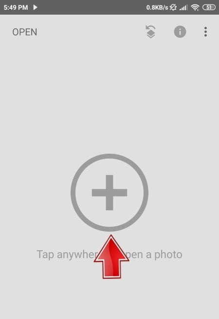 using Snapseed on Android