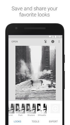 using Snapseed on Android