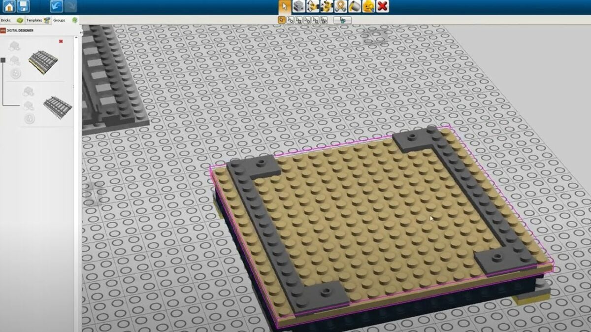 Use the Groups tab for easier builds