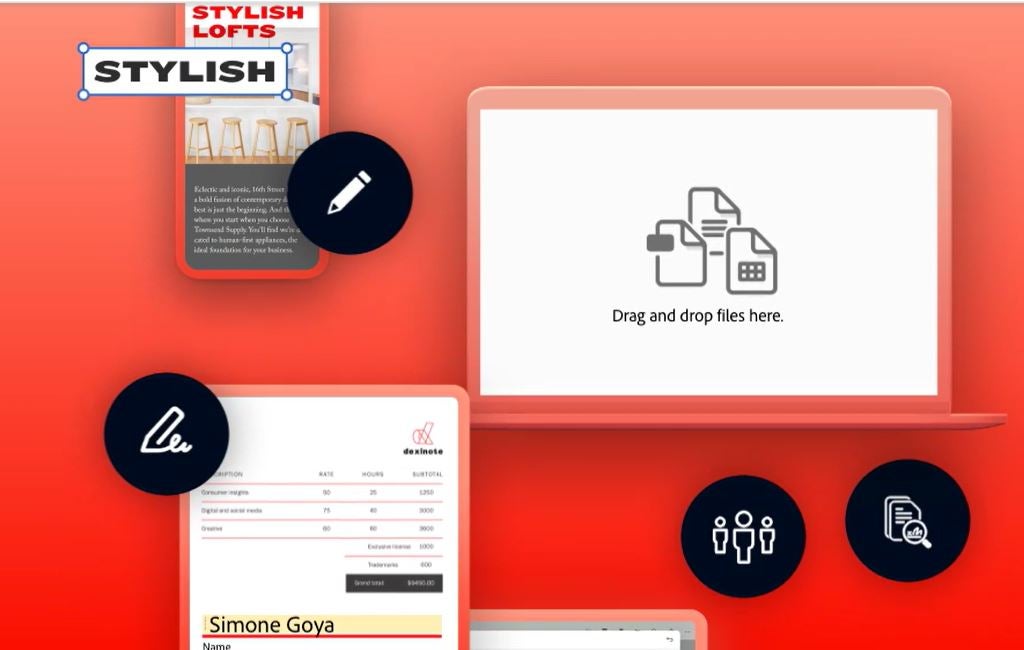 The latest features of Adobe Acrobat Pro